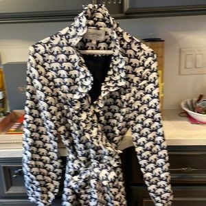 Womens Silk Elizabeth McKay wrap dress size 4